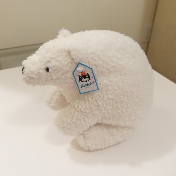 Jellycat Other - New Jellycat Medium Wistful White Polar Bear Plush Stuffed NWT Wishful Sitting